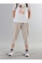 100% Cotton Linen Textured Elastic Waist Lace-Up Women's Daily Home Outdoor Sports Summer Below Knee Plus Size Capri Shorts Pants