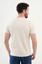 تي شيرت رجالي من Duz Slim Fit ذو رقبة دائرية، لون بيج - 36690.22Y - 3