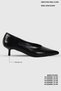 Clara Black Rustic Pointed Toe Women's Stiletto - 3