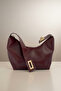 Zippered Gold Buckled Arm and Clutch Bag - 5