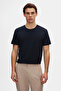 Ds Damat Comfort Navy Blue 100% Cotton T-Shirt