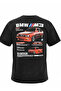Black Color Bmw E30 and E46 M3 for Car Modification Enthusiasts Printed Unisex Tshirt Acid Wash - 2