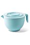 Mixing Bowl Mixer Bowl Mixer Bowl with Lid 3 liters Whisk Bowl Turquoise - 5