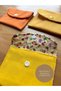 Patterned Snap Fastener Mini Wallet Set, Card Holder, Bag Organizer, Gift (3 Pieces) - 6