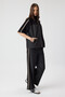 Denim Detailed Comfortable Fit Tracksuit Set with Embellishments and Piping on the Sides - 3