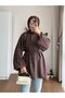 Bubble Sleeve Tie-Waist Modest Shirt - 2