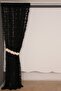 Vakko Model Black Color Rope Curtain Ready Made Buttons Sewn on Rope Curtain 300*270 cm - 6