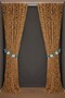 Vakko Model Gold Color Rope Curtain Ready Made Buttons Sewn on Rope Curtain 300*270 cm - 8
