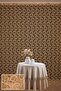 Vakko Model Gold Color Rope Curtain Ready Made Buttons Sewn on Rope Curtain 300*270 cm