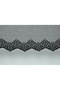 DARK SKIRT BLACK COLOR SINGLE WING Ready-made Planted Pleated Background Curtain 300*260 cm - 3