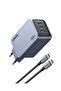Nexode Pro 100W GaN Hızlı Şarj Cihazı USB-C QC PD 2xUSB-C, 1xUSB-A, Uzay Grisi, 25874 - 2
