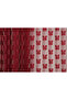 Butterfly Model Bordo Color Rope Curtain Ready Made Buttons Sewn on Rope Curtain 300*280 cm - 4