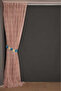 Shal Model Powder Color Single Wing Ready-Made Pleated Background Curtain 300*260 cm - 6