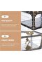 Transparent Pirate Jewelry Case with Lock,Gemstone and Crystal Storage Box for Kids - 4