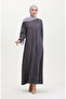 Stone Printed Evening Dress 0407-06 Gray