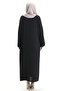 Double Sided Abaya Dress 5115-01 Black - 6