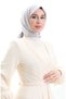 Madame Mary French Voile Scarf 19098-04 Light Gray