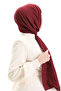 شال قطني ناعم 70283-16 أحمر داكن - 3