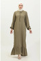 Viscose long sleeve dress 6699-18 khaki green