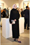 High Neck Corded Fabric Hijab Dress 2188-04 Black - 3