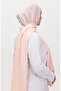 Madame Mary Damla Jacquard Shawl 19085-12 Salmon - 3