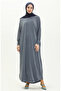 Batwing sleeve casual dress 2000-16 grey