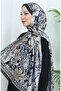 Champs-élysées floral scarf 70319-13 black mink