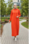 Two thread ka Hooded por dress 0190-02 orange - 3