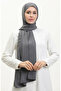 Aymina Silk Cotton Scarf 8612-12 Charcoal Grey