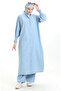 Tencel Fabric Two Piece Set 260625-01 Light Blue - 4