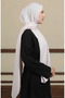Madame Mary Baklava Jacquard Shawl 19087-20 Stone - 3