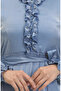 Glittery Linen Belted Dress 81863-01 Indigo - 5
