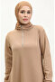 Turtleneck sports dress 0282-01 milky coffee - 4