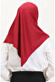 Plain Twill Scarf 19096-10 Claret Red Model Men's Shoes - 3