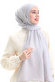شال قطني ناعم 70283-02 رمادي - 2