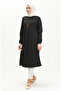Long tunic with necklace 2727-02 black - 2