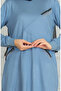 Tassel Detailed Tunic Trousers Double Set 20042-06 Blue - 4