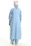 Tencel Fabric Two Piece Set 260625-01 Light Blue - 7