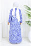 Full length buttoned viscose dress 2095-04 purple - 6