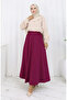 Oysho Fabric Skirt 5578-09 Plum - 2