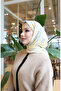 وشاح قطني منقوش 70337-05 أصفر فاتح - 3