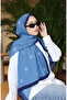 شال كابري مزخرف 70351-01 أزرق بحري نيلي - 3