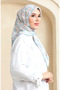 Karaca Rayon Scarf 81072-10 Baby Blue Powder - 2
