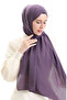 شال قطني ناعم 70283-07 أرجواني غامق - 2