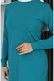 Araboy Sports Combed Cotton Tunic 9127-01 Petrol - 5