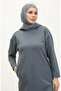 Hooded sports tunic 3007-34 light navy blue - 3