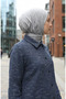 Shirt Collar Buttoned Winter Tunic 2501A-02 Indigo - 5
