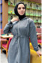 Two Thread Waist Drawstring Tracksuit Suit 03070-06 Anthracite - 4