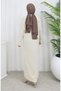 Knitwear Polo Neck Button Detailed Dress 0007-05 Beige - 6