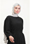 Gathered sleeve dress 1053-01 black - 4